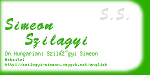 simeon szilagyi business card